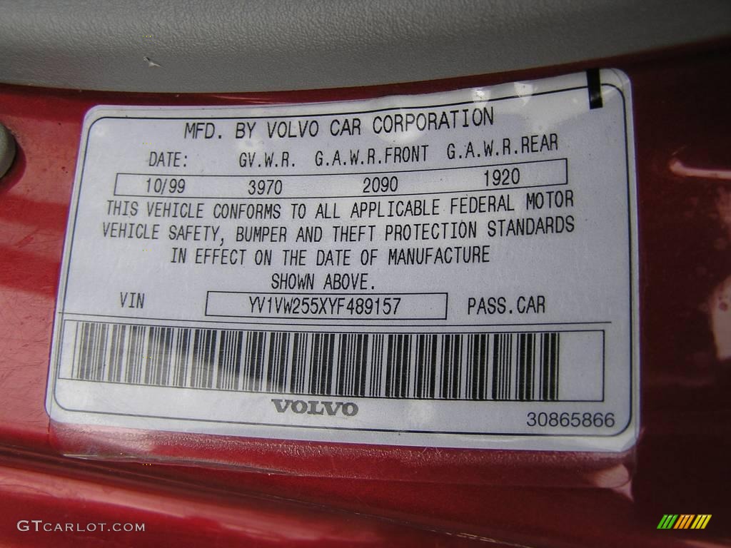 2000 V40 1.9T Wagon - Torch Red Metallic / Silver Gray photo #20