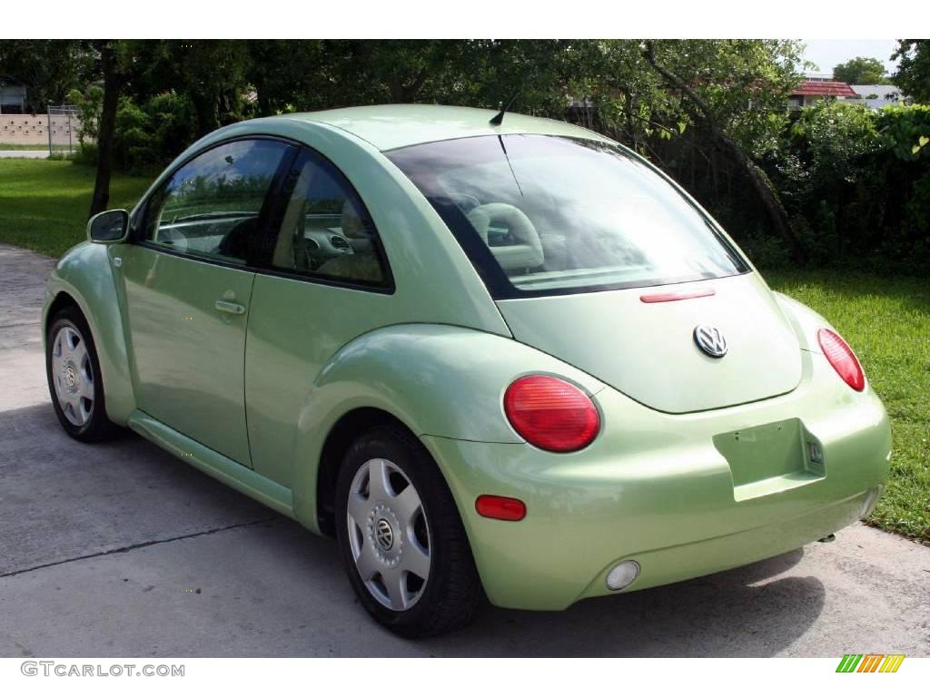 2001 New Beetle GLS Coupe - Cyber Green Metallic / Cream photo #6
