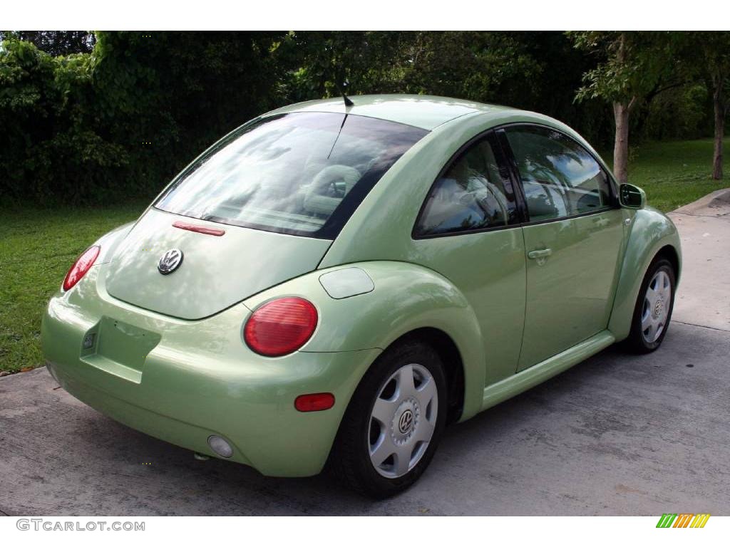 2001 New Beetle GLS Coupe - Cyber Green Metallic / Cream photo #8