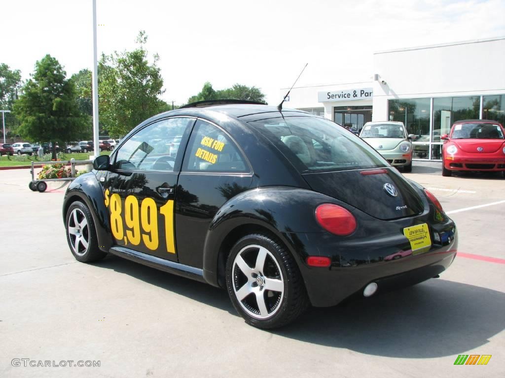 2001 New Beetle Sport Edition Coupe - Black / Cream photo #3