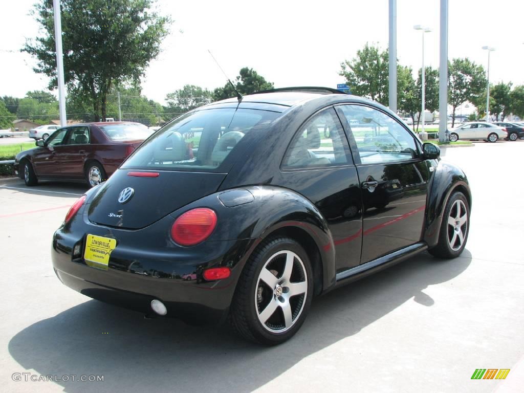 2001 New Beetle Sport Edition Coupe - Black / Cream photo #5