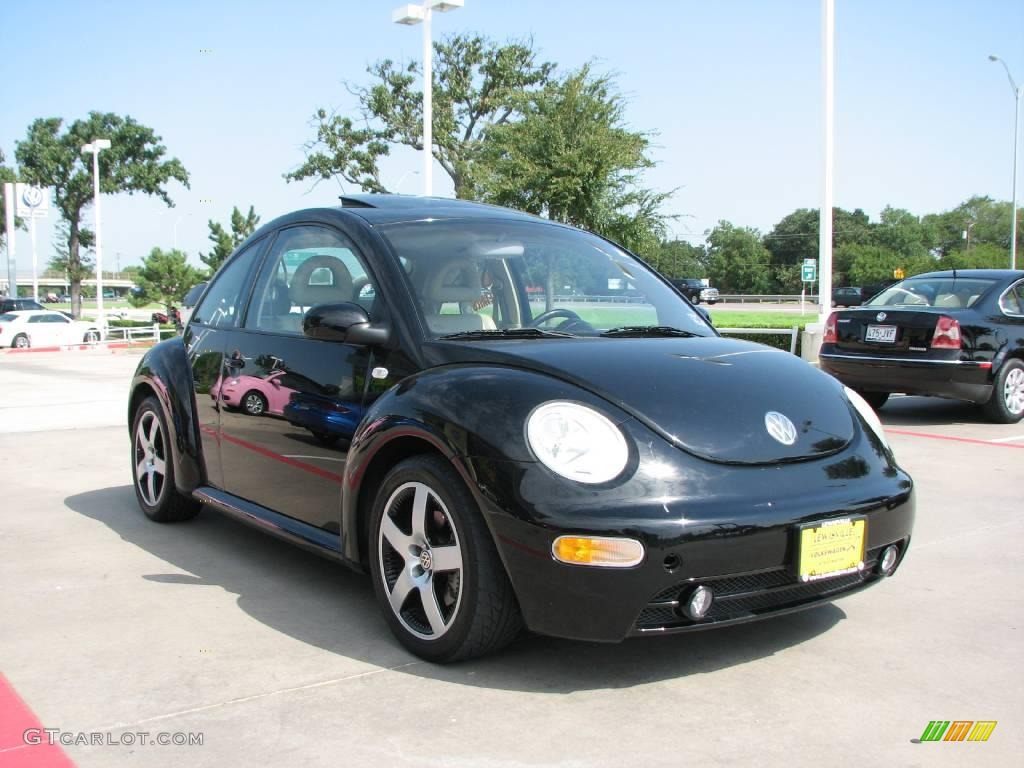 2001 New Beetle Sport Edition Coupe - Black / Cream photo #7