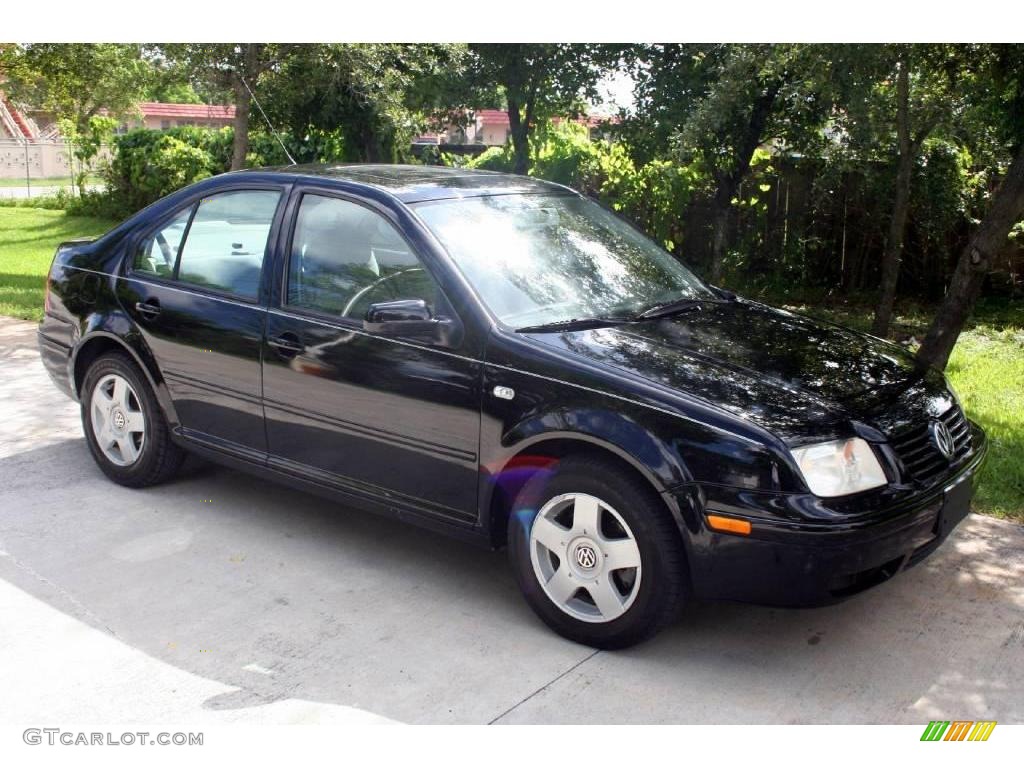 2002 Jetta GLS Sedan - Black / Grey photo #1