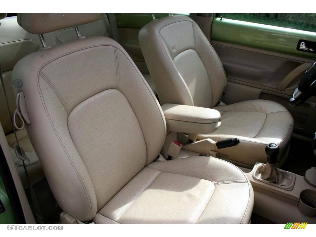 2001 New Beetle GLS Coupe - Cyber Green Metallic / Cream photo #38