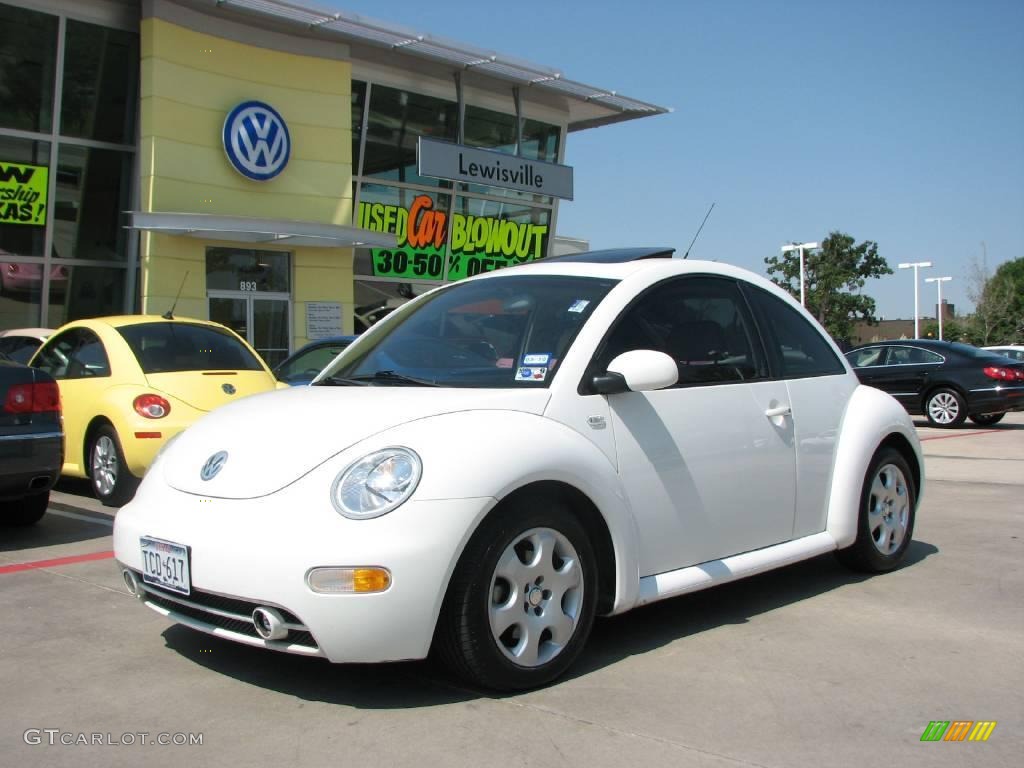 2002 New Beetle GLS TDI Coupe - White / Cream Beige photo #1