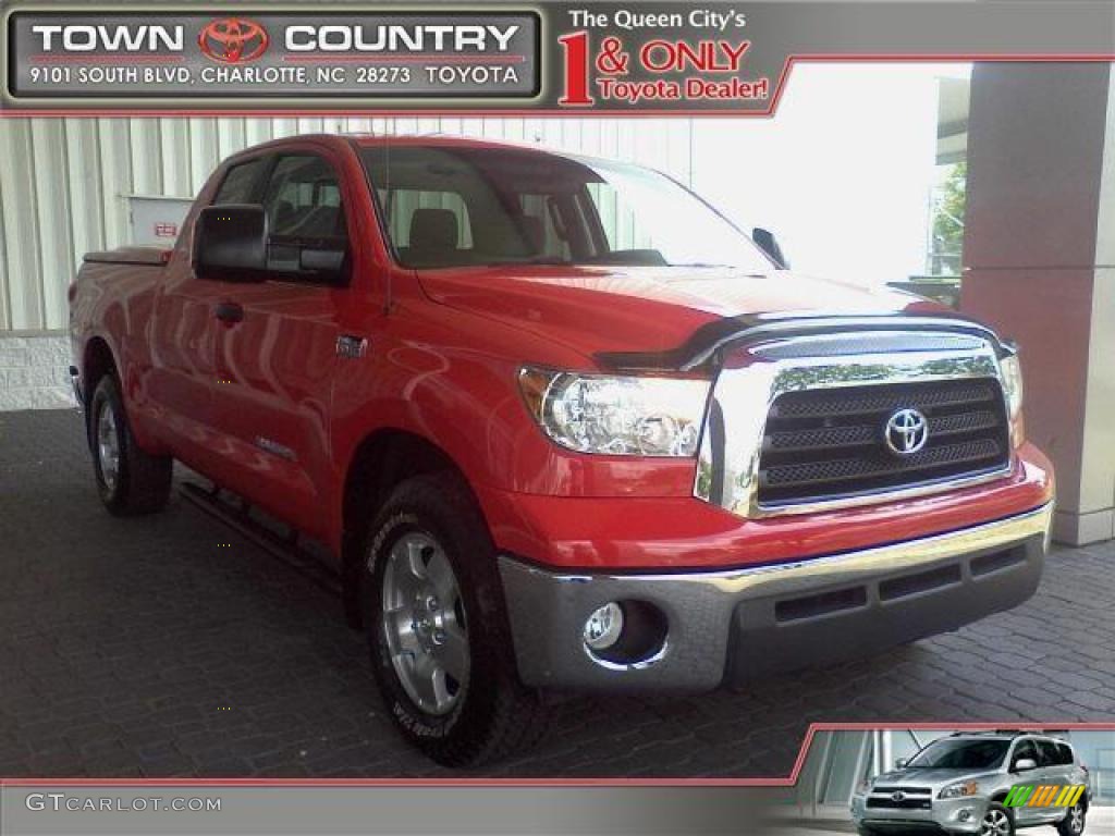 2008 Tundra SR5 TRD Double Cab - Radiant Red / Graphite Gray photo #1
