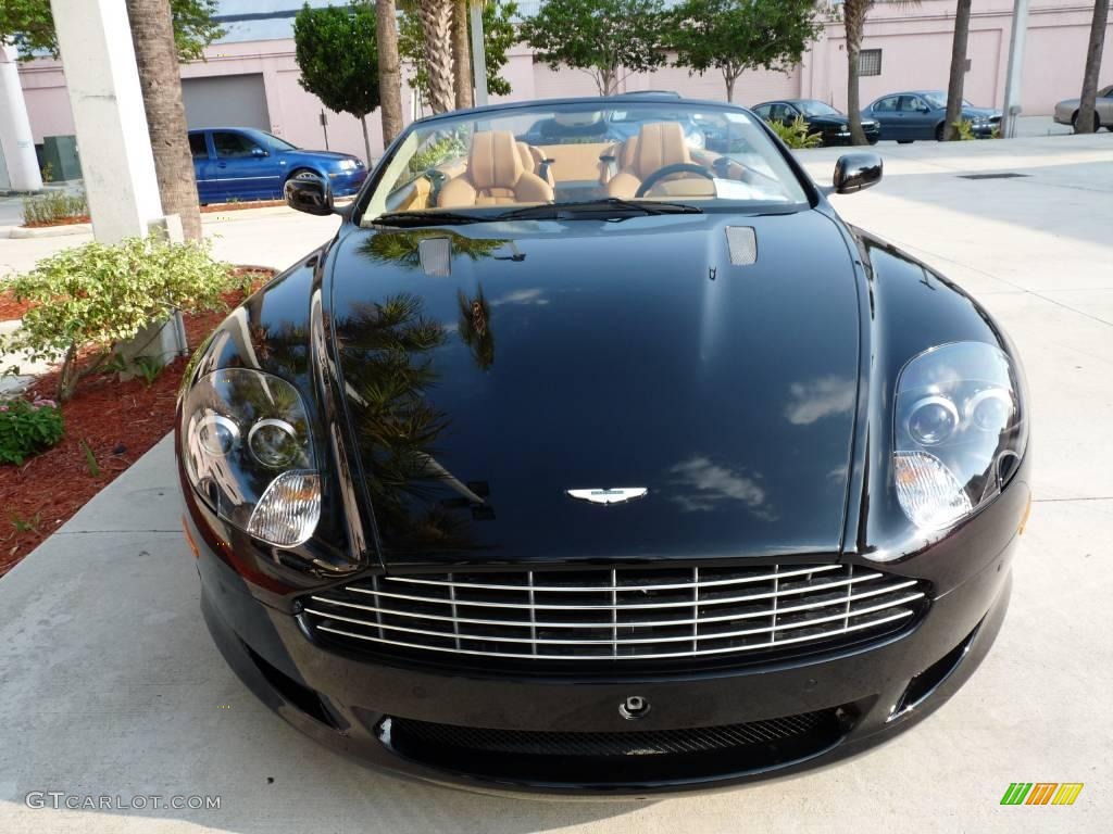 2009 DB9 Volante - Jet Black / Sahara Tan photo #2