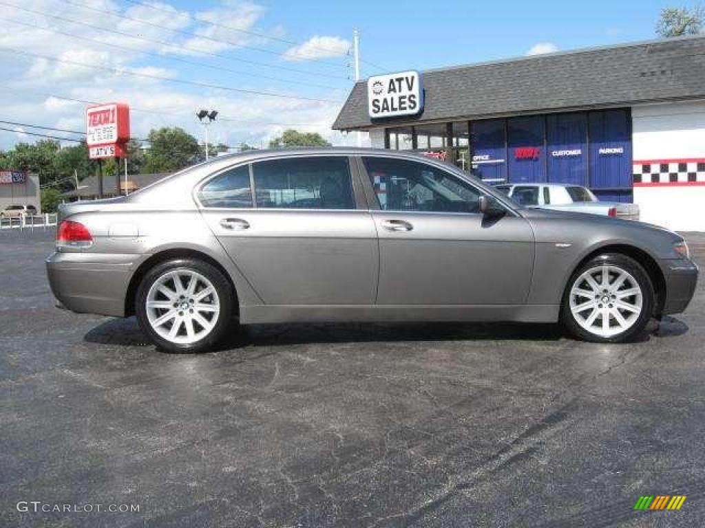 2002 7 Series 745Li Sedan - Sterling Grey Metallic / Black photo #10