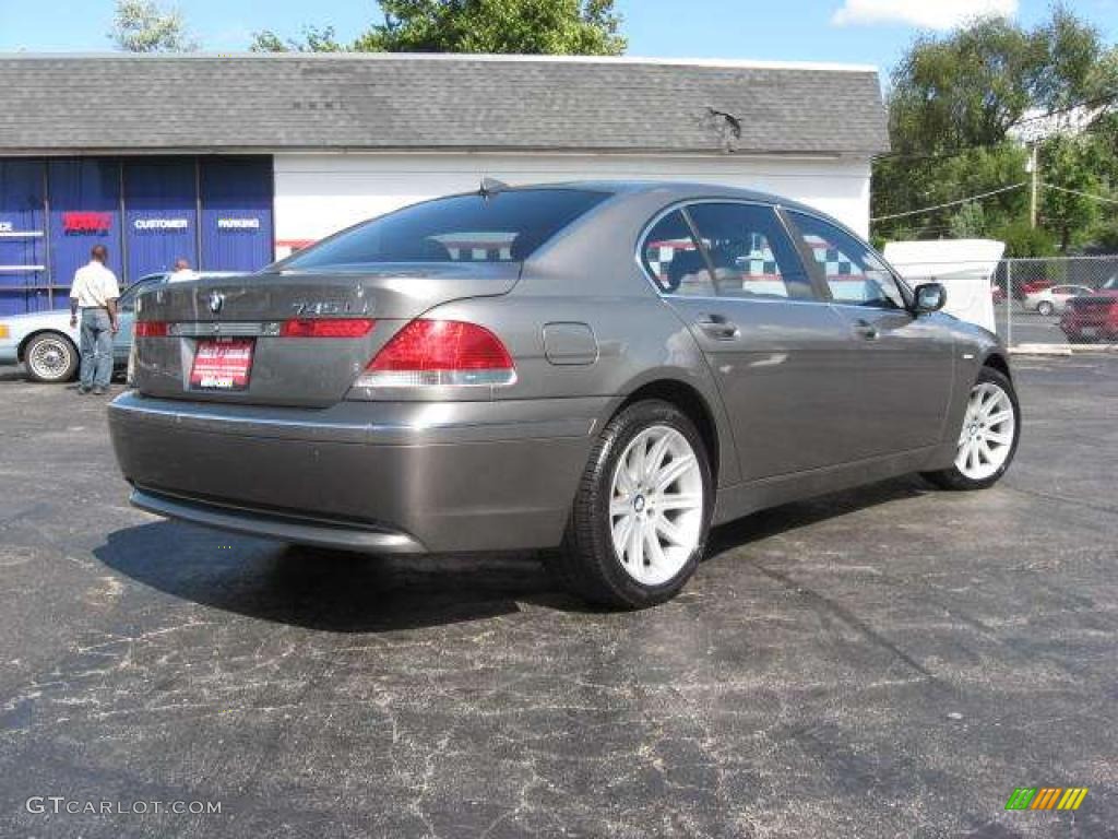 2002 7 Series 745Li Sedan - Sterling Grey Metallic / Black photo #11