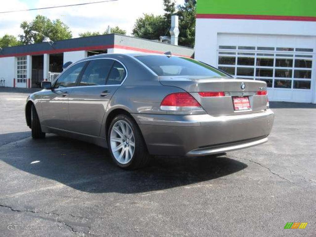 2002 7 Series 745Li Sedan - Sterling Grey Metallic / Black photo #13