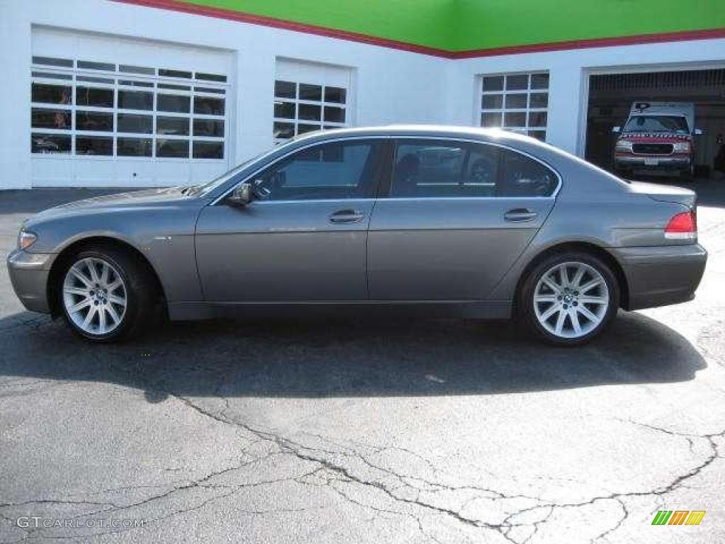 2002 7 Series 745Li Sedan - Sterling Grey Metallic / Black photo #14