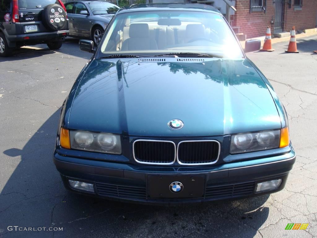 1995 3 Series 325is Coupe - Green Metallic / Beige photo #3