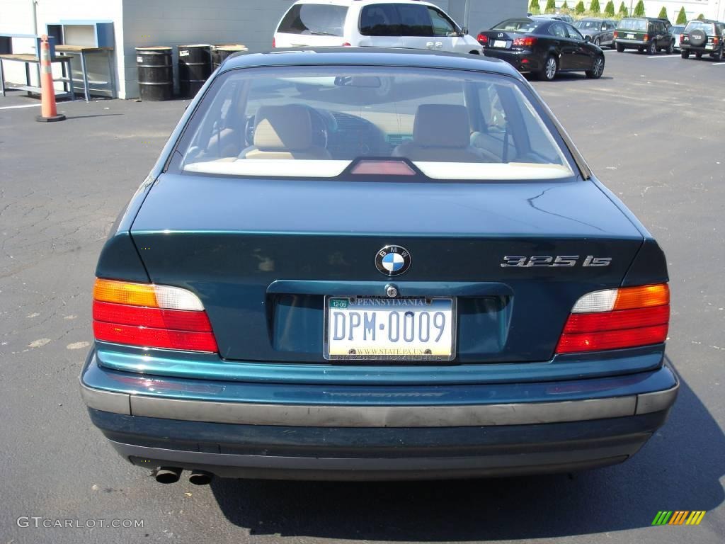 1995 3 Series 325is Coupe - Green Metallic / Beige photo #7