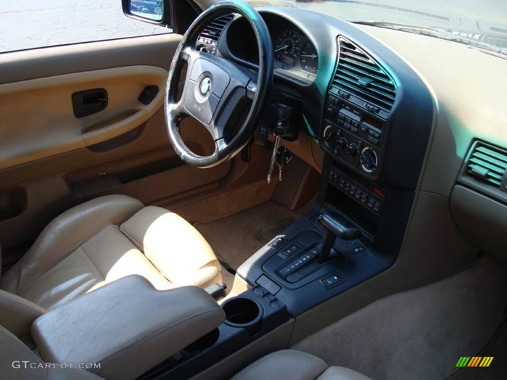 1995 3 Series 325is Coupe - Green Metallic / Beige photo #17