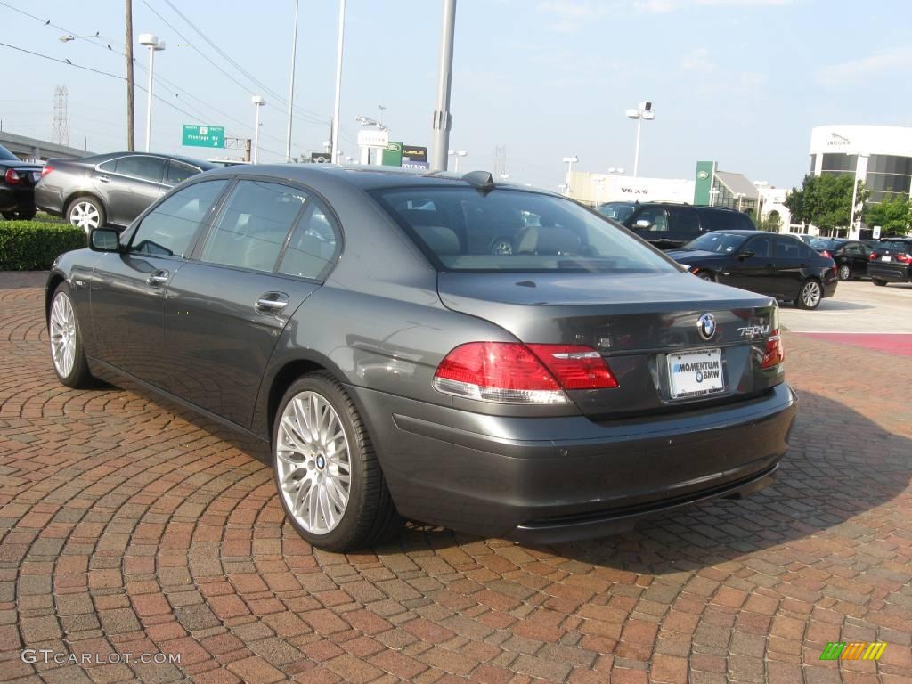 2008 7 Series 750Li Sedan - Titanium Grey Metallic / Flannel Grey photo #8