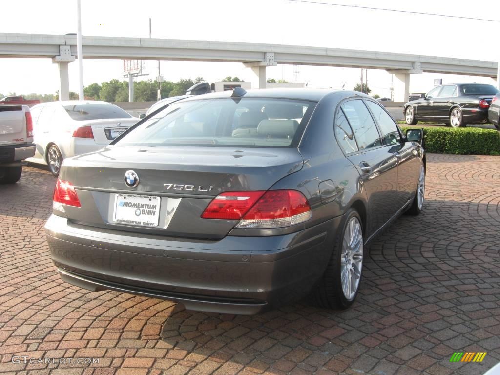 2008 7 Series 750Li Sedan - Titanium Grey Metallic / Flannel Grey photo #12