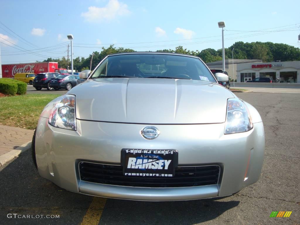 2004 350Z Touring Roadster - Chrome Silver Metallic / Charcoal photo #2