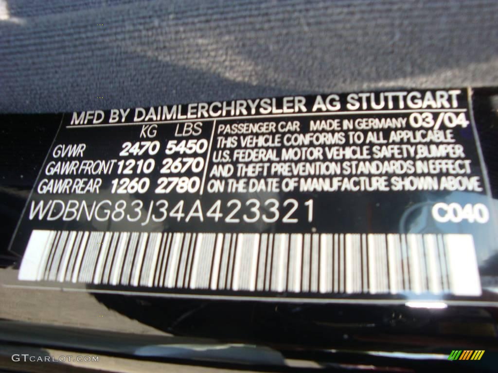 2004 S 430 4Matic Sedan - Black / Charcoal photo #44