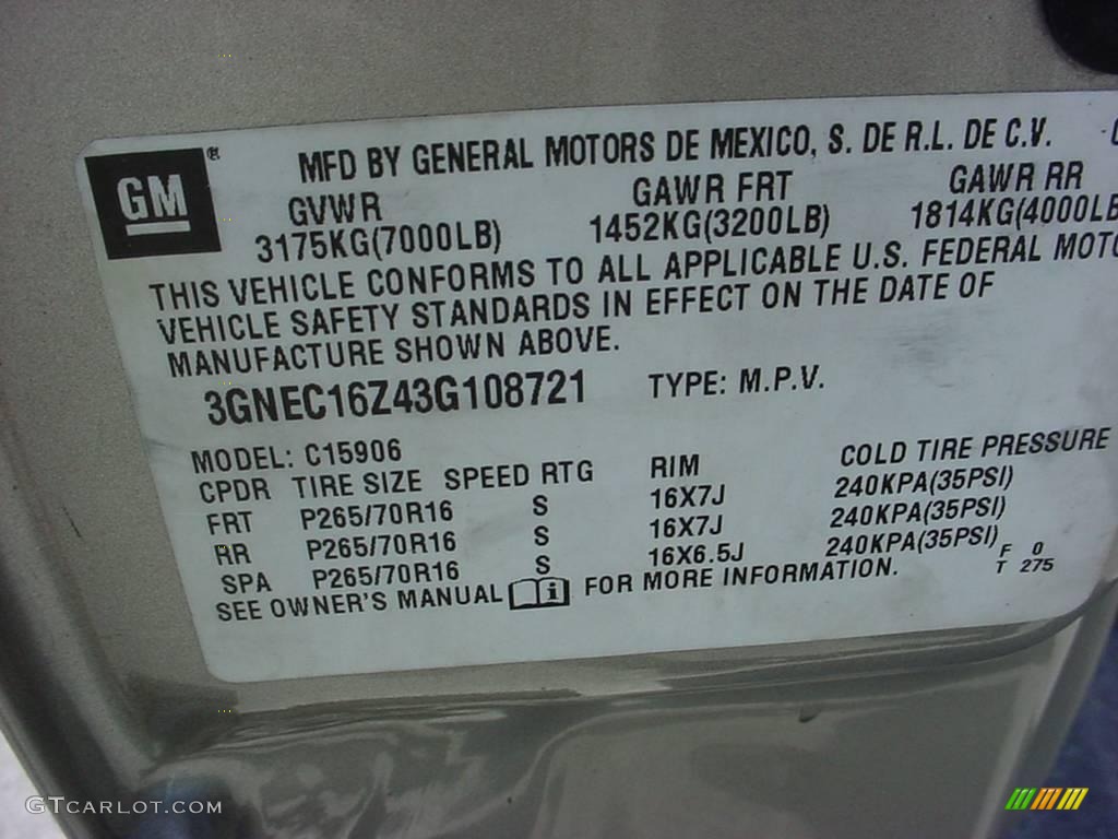 2003 Suburban 1500 LS - Light Pewter Metallic / Gray/Dark Charcoal photo #17