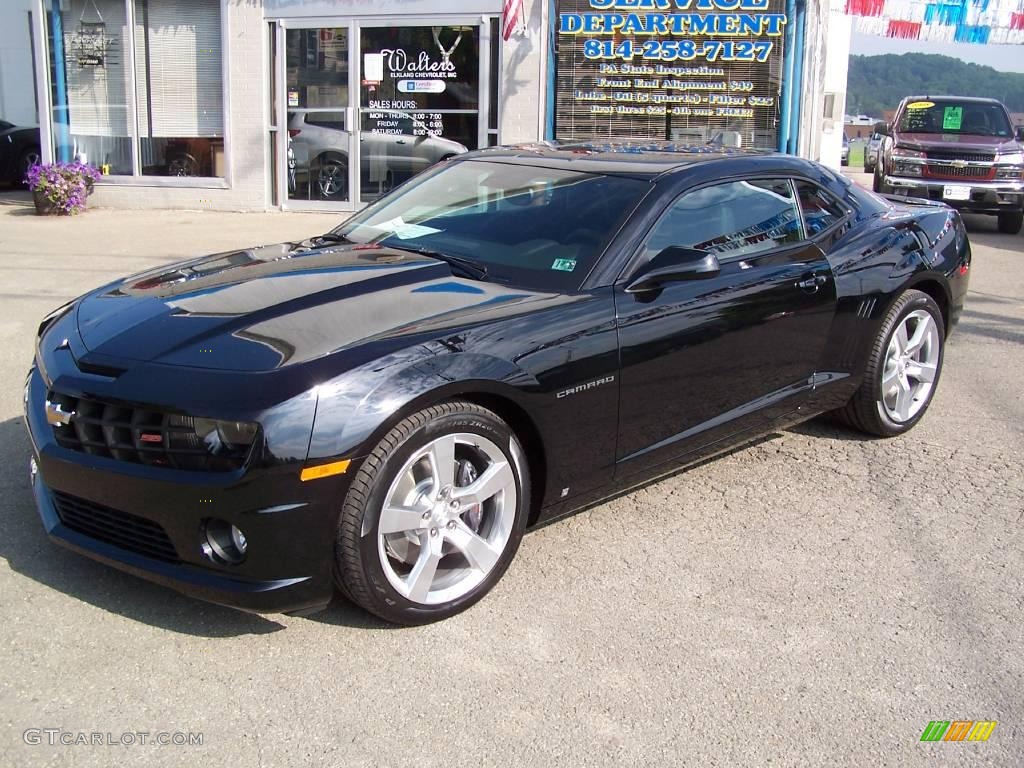 2010 Camaro SS/RS Coupe - Black / Black photo #9