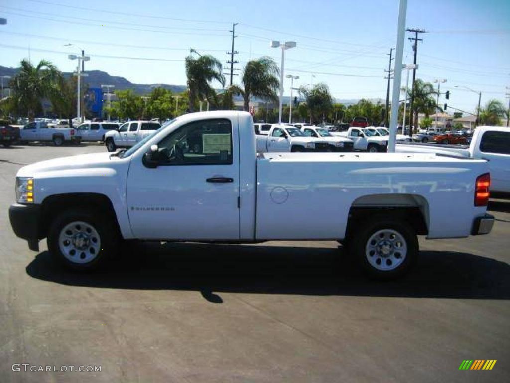 2009 Silverado 1500 Regular Cab - Summit White / Dark Titanium photo #4