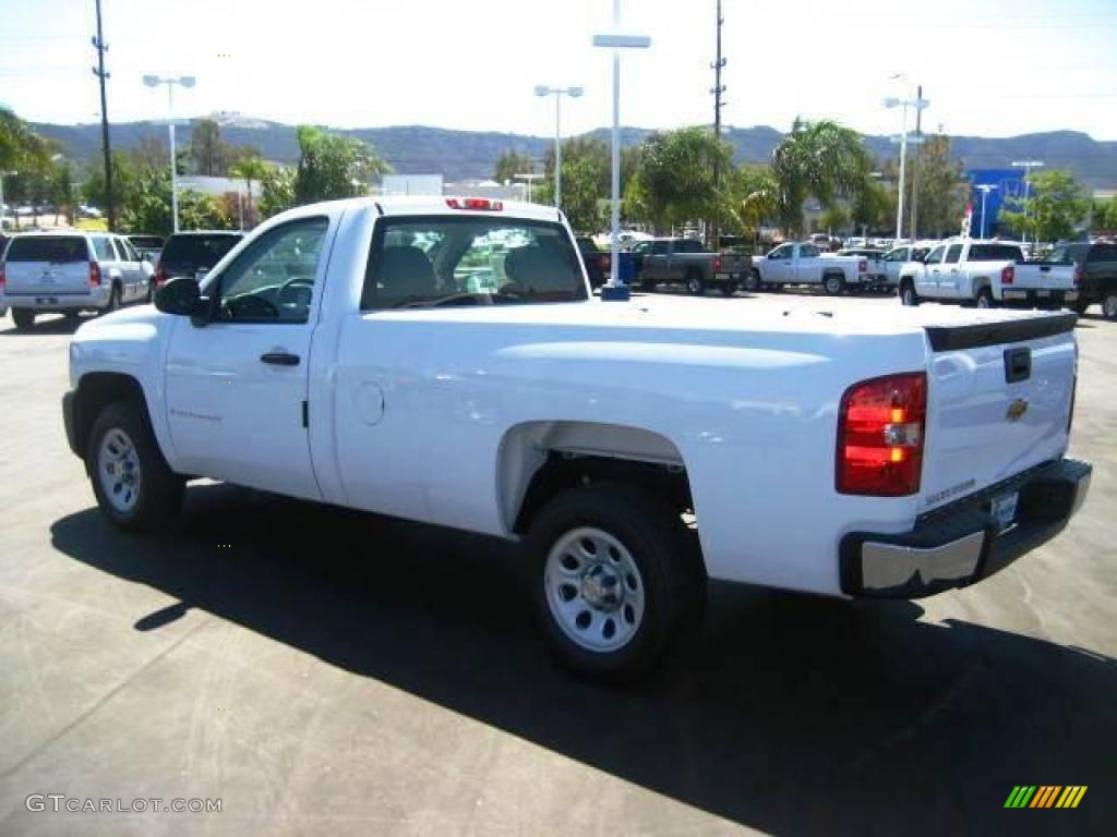 2009 Silverado 1500 Regular Cab - Summit White / Dark Titanium photo #5