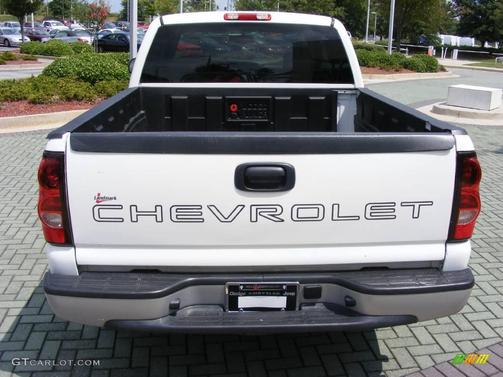 2005 Silverado 1500 LS Extended Cab - Summit White / Tan photo #4