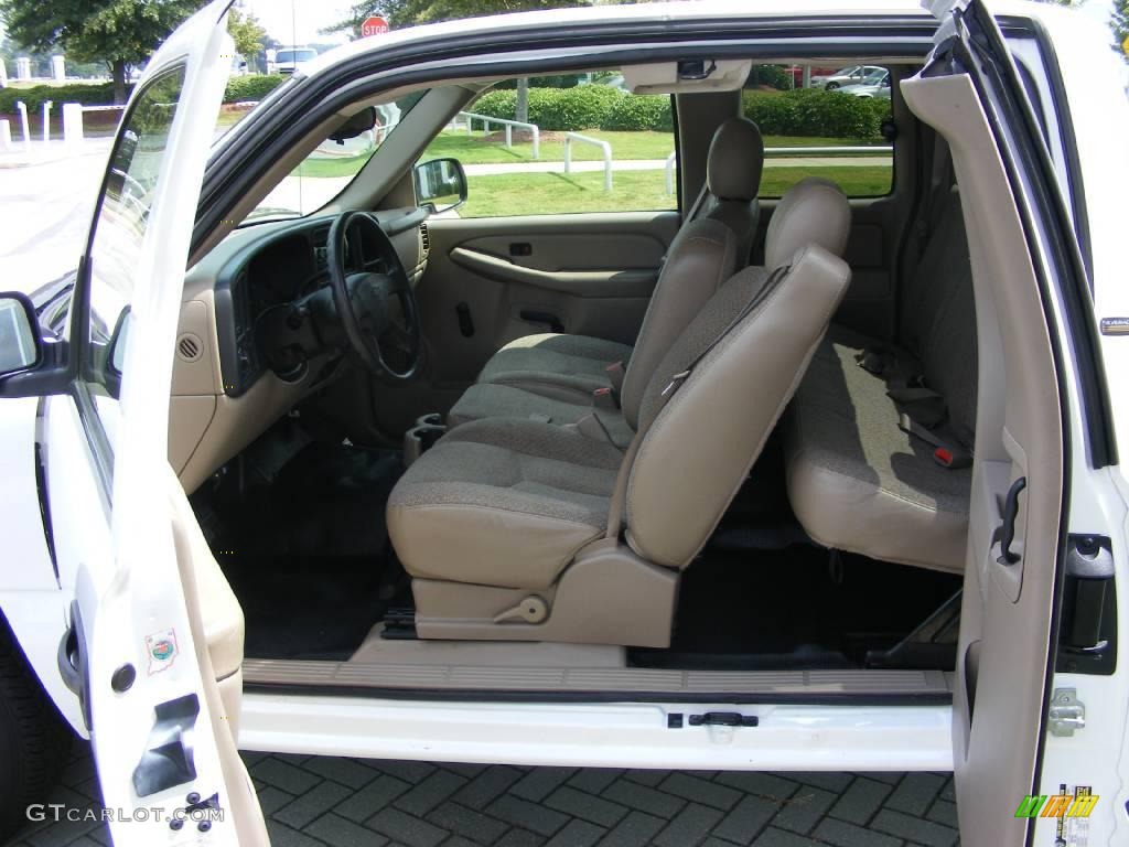 2005 Silverado 1500 LS Extended Cab - Summit White / Tan photo #12