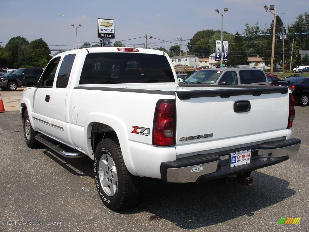 2006 Silverado 1500 Z71 Extended Cab 4x4 - Summit White / Dark Charcoal photo #5