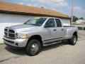 2005 Bright Silver Metallic Dodge Ram 3500 SLT Quad Cab 4x4 Dually  photo #2