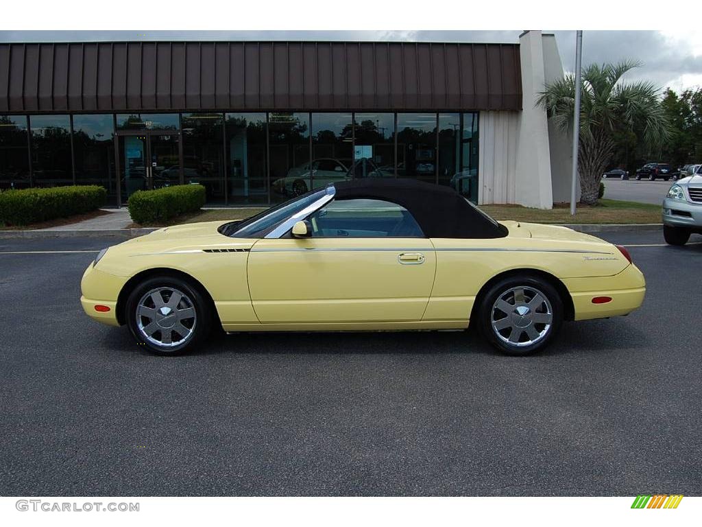 2002 Thunderbird Premium Roadster - Inspiration Yellow / Inspiration Yellow photo #2