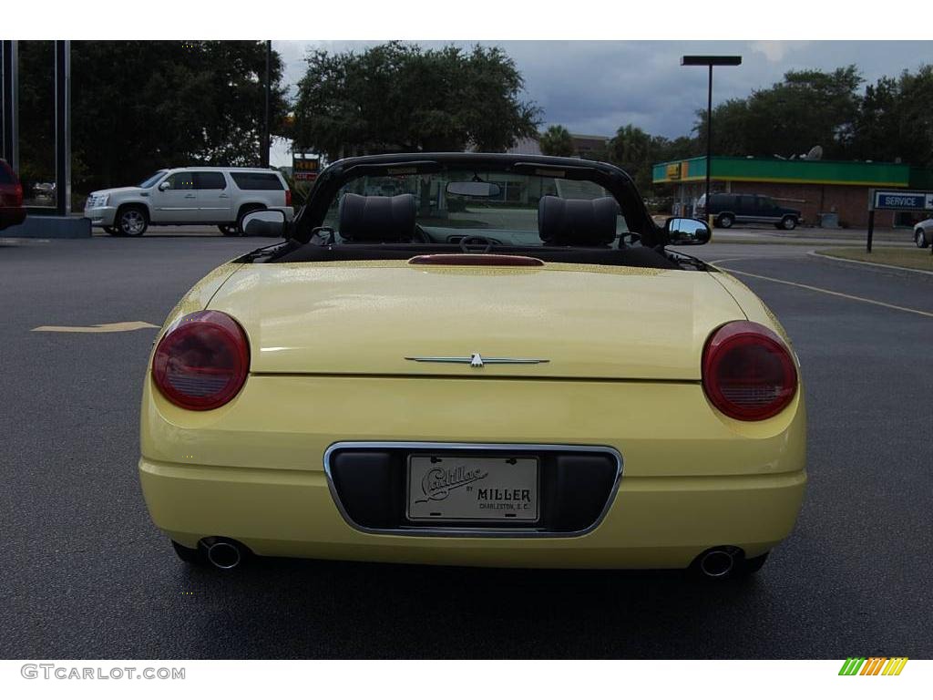 2002 Thunderbird Premium Roadster - Inspiration Yellow / Inspiration Yellow photo #20