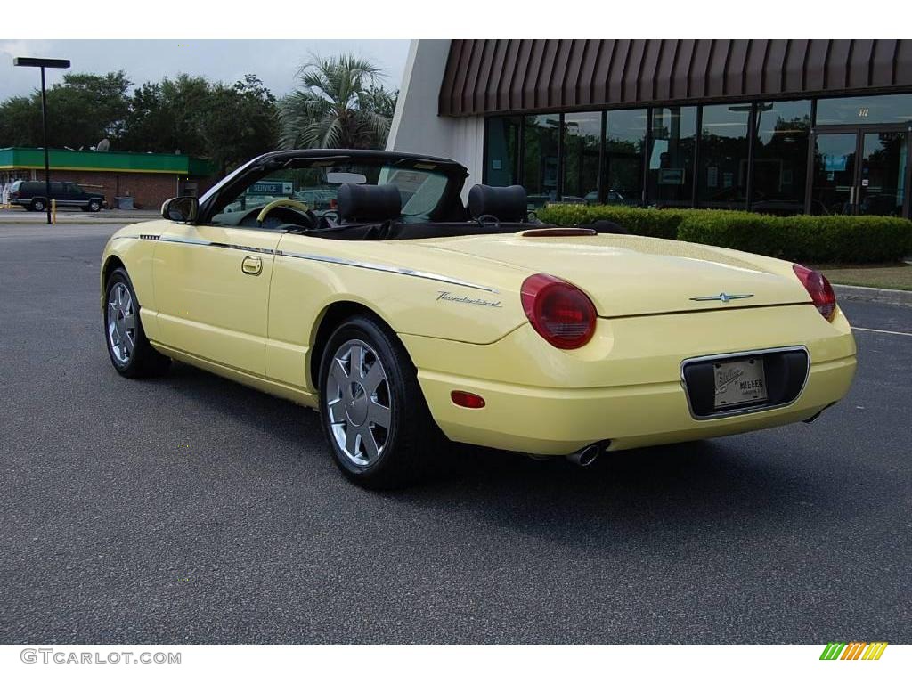 2002 Thunderbird Premium Roadster - Inspiration Yellow / Inspiration Yellow photo #21