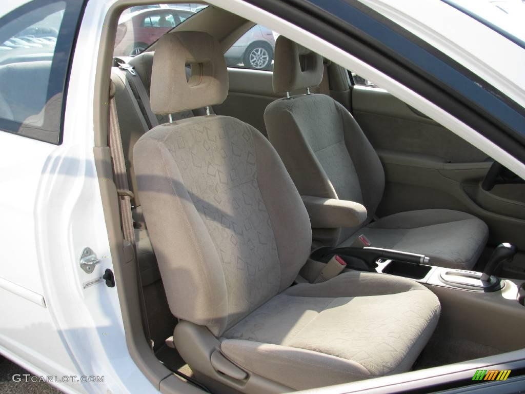2001 Civic EX Coupe - Taffeta White / Beige photo #12