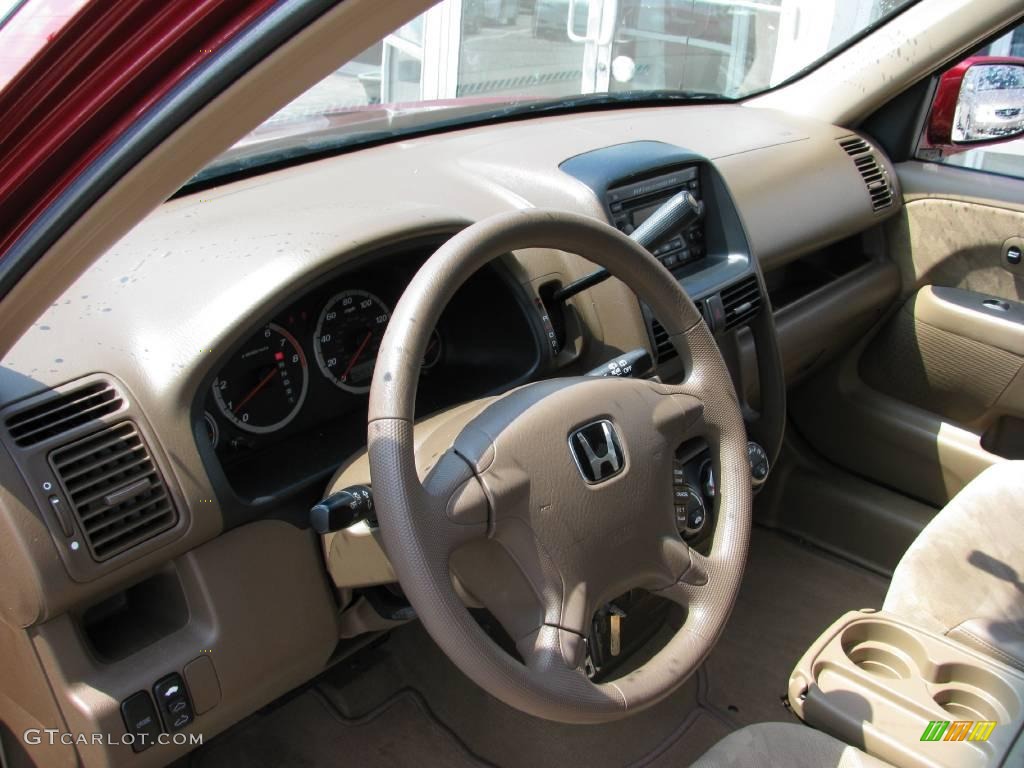 2004 CR-V EX 4WD - Chianti Red Pearl / Saddle photo #14