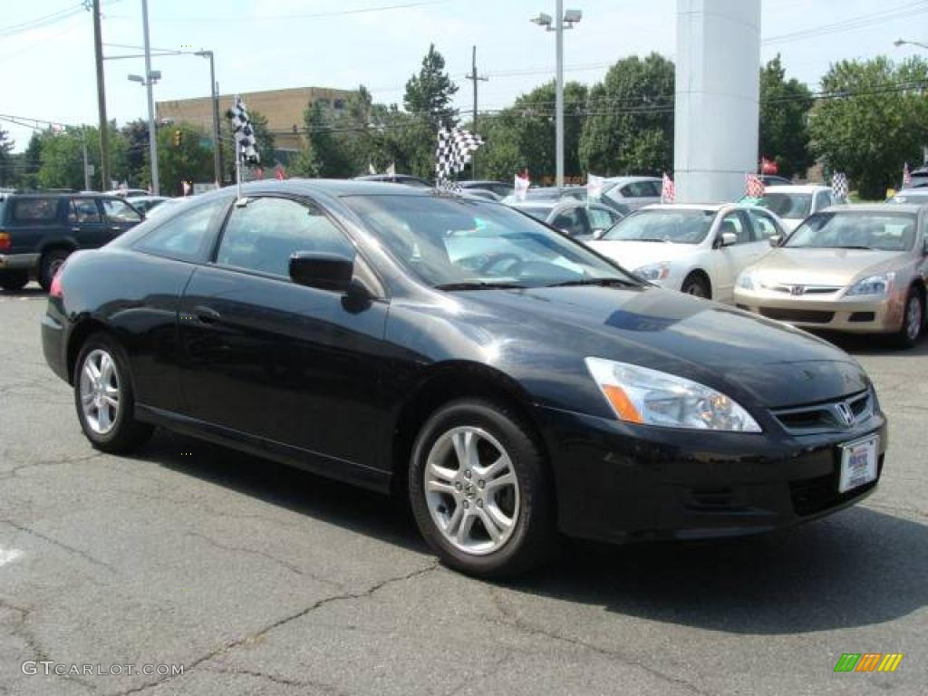 2006 Accord EX Coupe - Nighthawk Black Pearl / Black photo #3