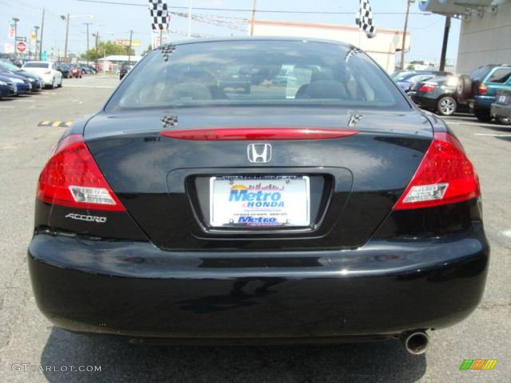 2006 Accord EX Coupe - Nighthawk Black Pearl / Black photo #5