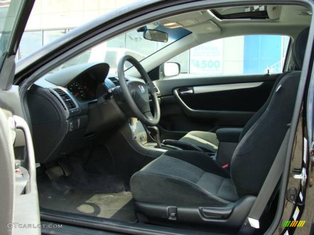 2006 Accord EX Coupe - Nighthawk Black Pearl / Black photo #7