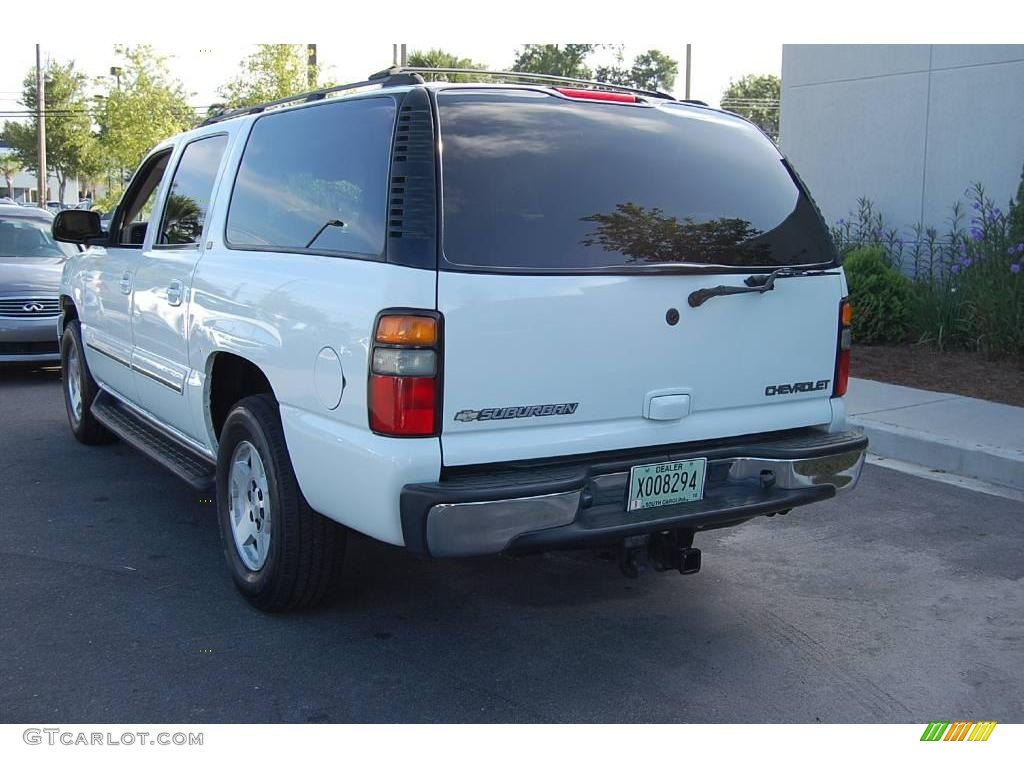 2004 Suburban 1500 LT 4x4 - Summit White / Tan/Neutral photo #18