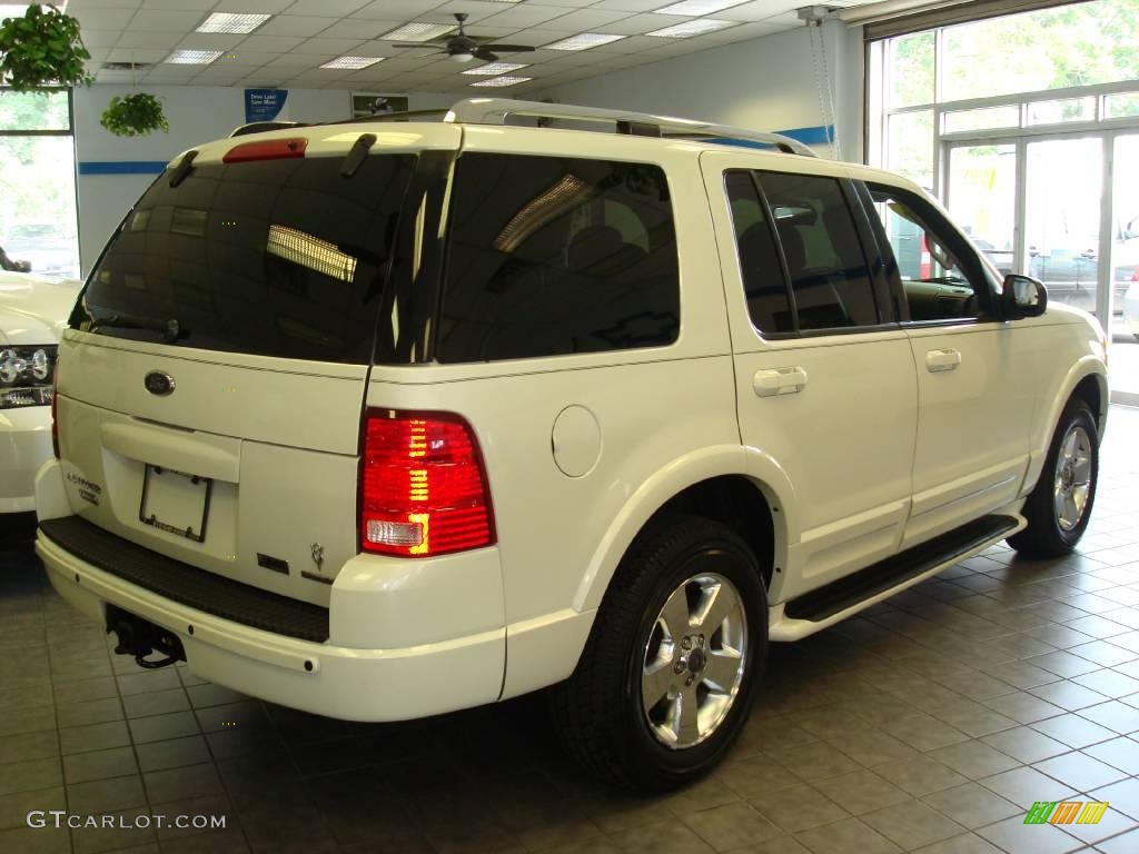 2003 Explorer Limited 4x4 - Ceramic White Tri Coat / Midnight Gray photo #5