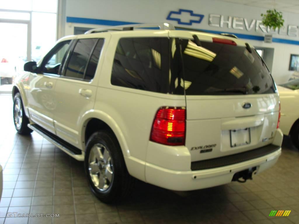 2003 Explorer Limited 4x4 - Ceramic White Tri Coat / Midnight Gray photo #6