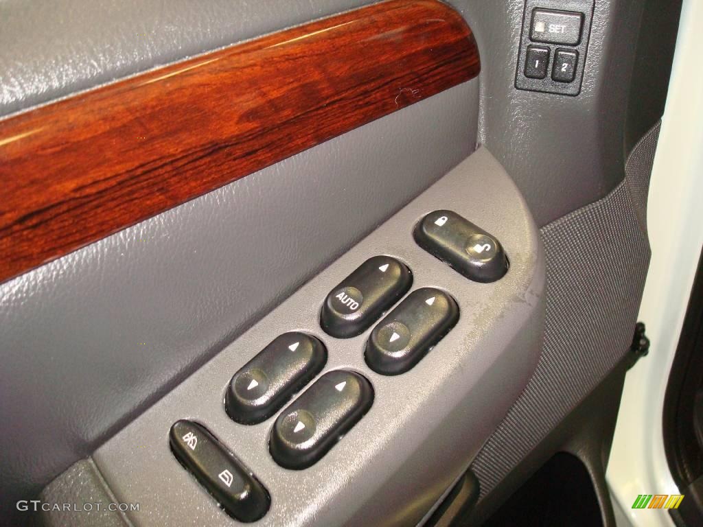 2003 Explorer Limited 4x4 - Ceramic White Tri Coat / Midnight Gray photo #10