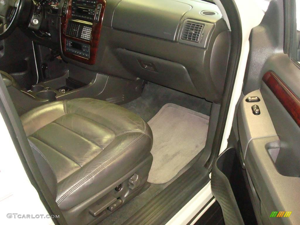 2003 Explorer Limited 4x4 - Ceramic White Tri Coat / Midnight Gray photo #13