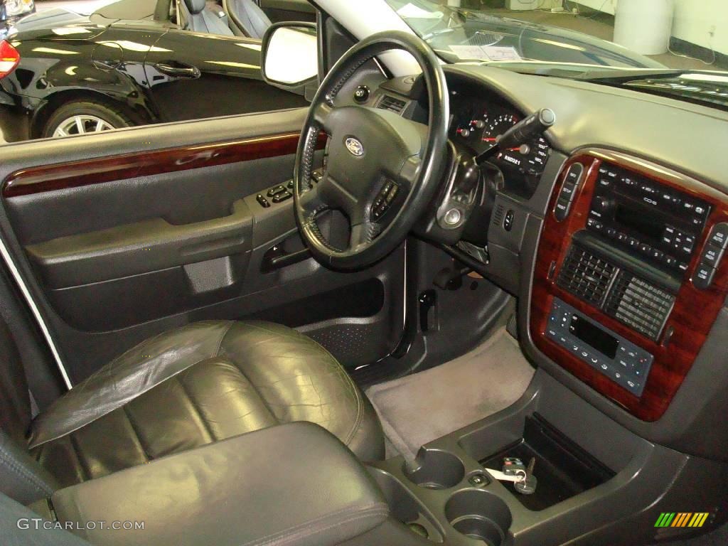 2003 Explorer Limited 4x4 - Ceramic White Tri Coat / Midnight Gray photo #14