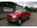 Bright Red 2004 Ford F150 Lariat SuperCab 4x4