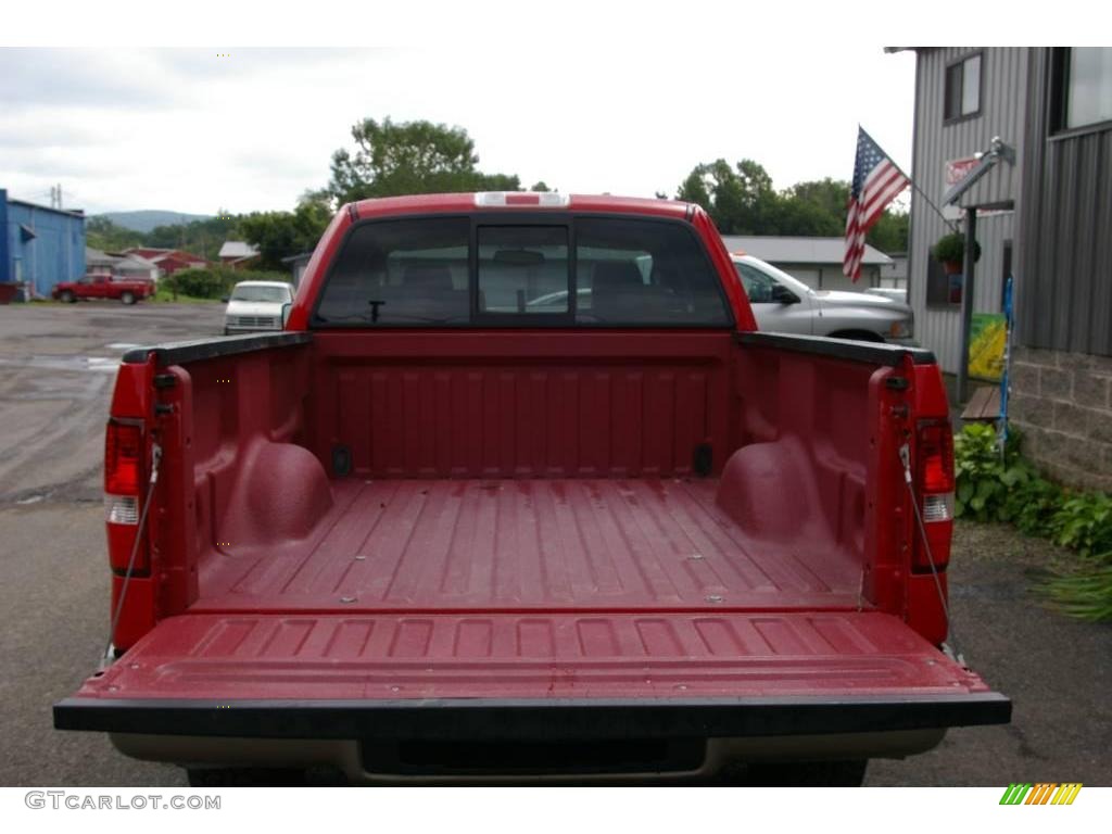 2004 F150 Lariat SuperCab 4x4 - Bright Red / Tan photo #11