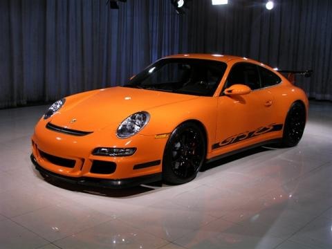 Orange Porsche 911 in 2008