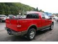 2004 Bright Red Ford F150 Lariat SuperCab 4x4  photo #12