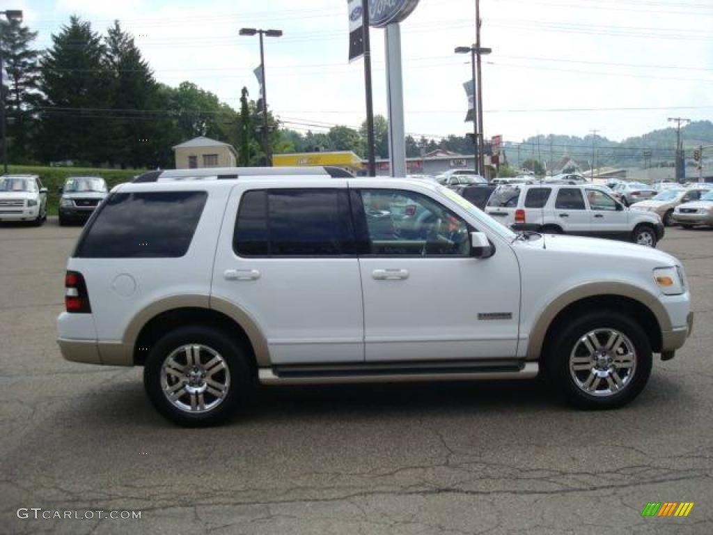 2006 Explorer Eddie Bauer 4x4 - Oxford White / Camel/Stone photo #5