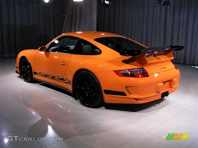 2008 911 GT3 RS - Orange / Black photo #2